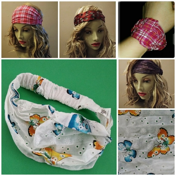 ONLY 3 LEFT!🎉HEADBAND BANDANA HAIR BAND BUTTERFLY - Picture 4 of 4
